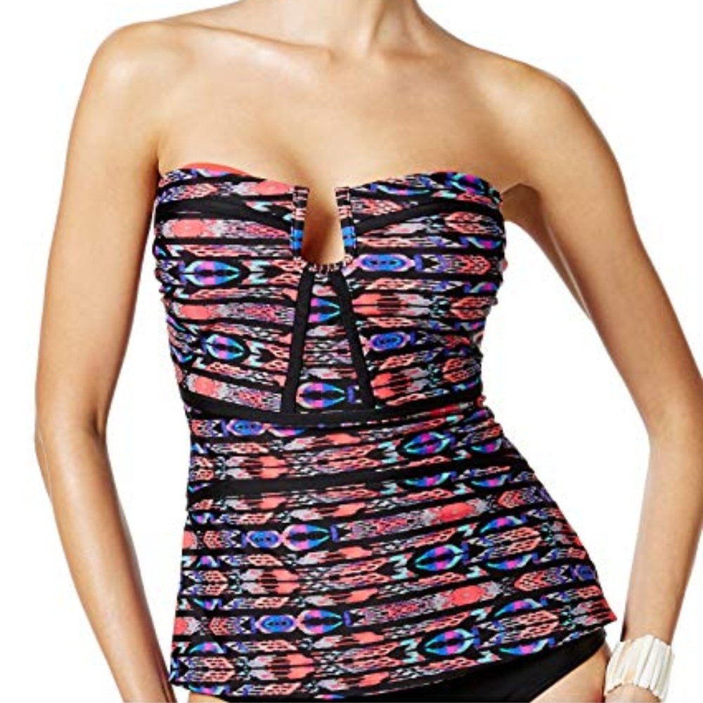 Island Escape Antigua Tribal Printed Tankini Top